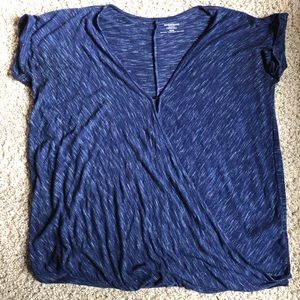 Motherhood Maternity Nursing Pullover top (M-Navy)